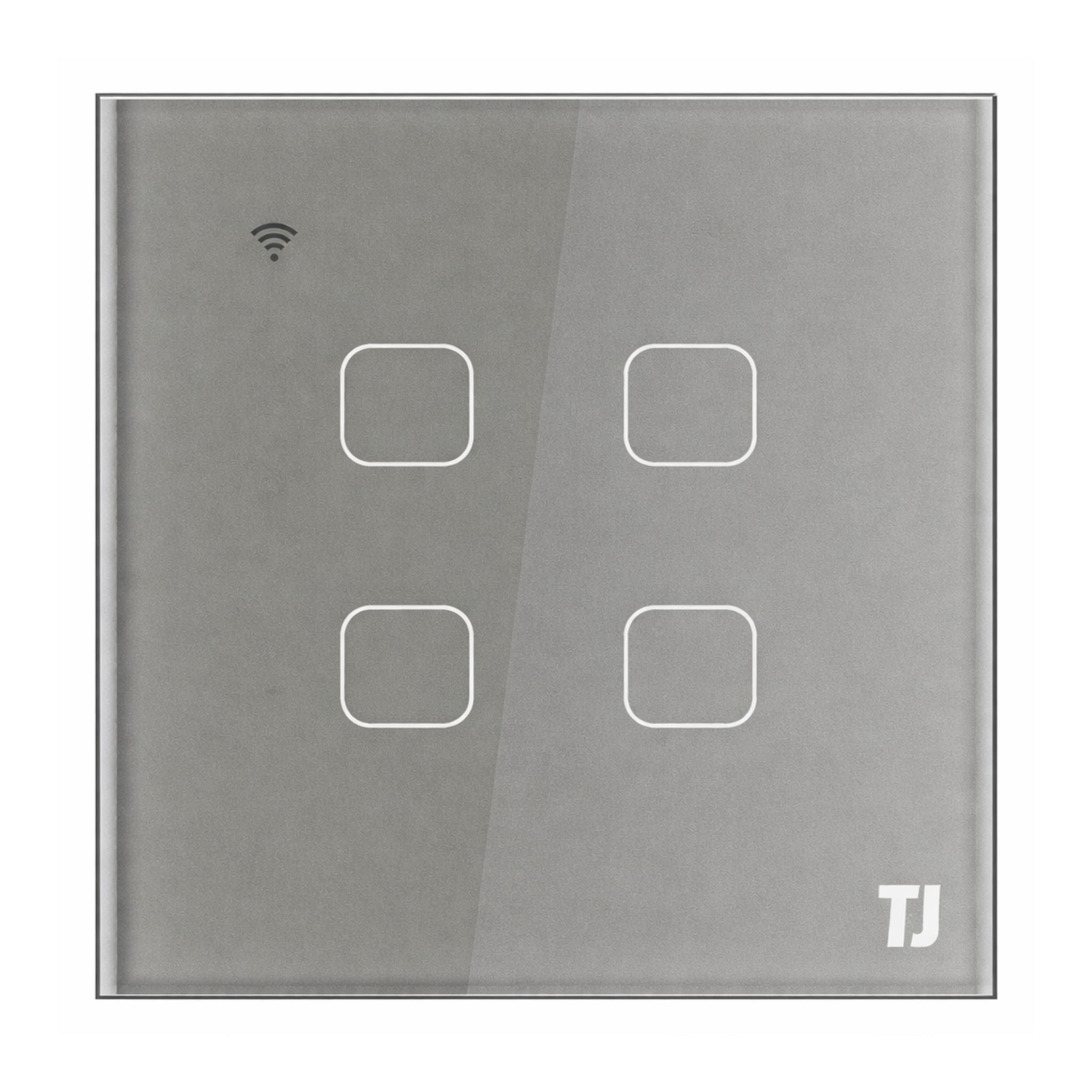 4 Gang 1 Way Smart Switch - Grey – Safinat Building Materials