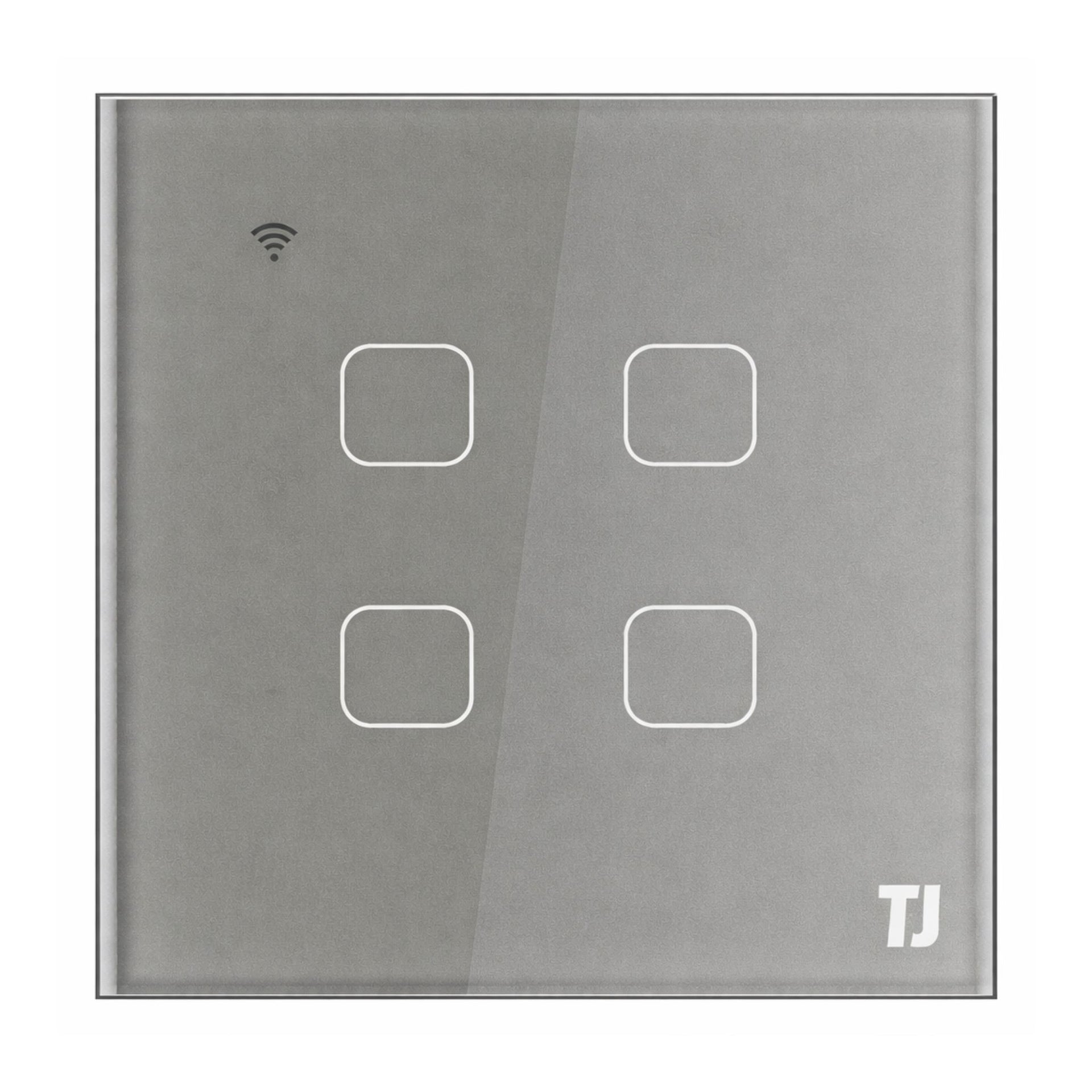 4 Gang 1 Way Smart Switch - Grey