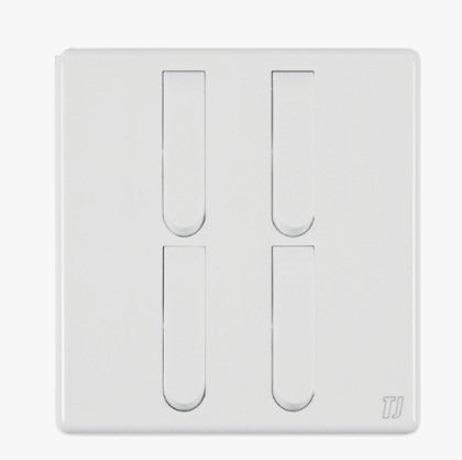 4 Gang 1 Way Switch - White