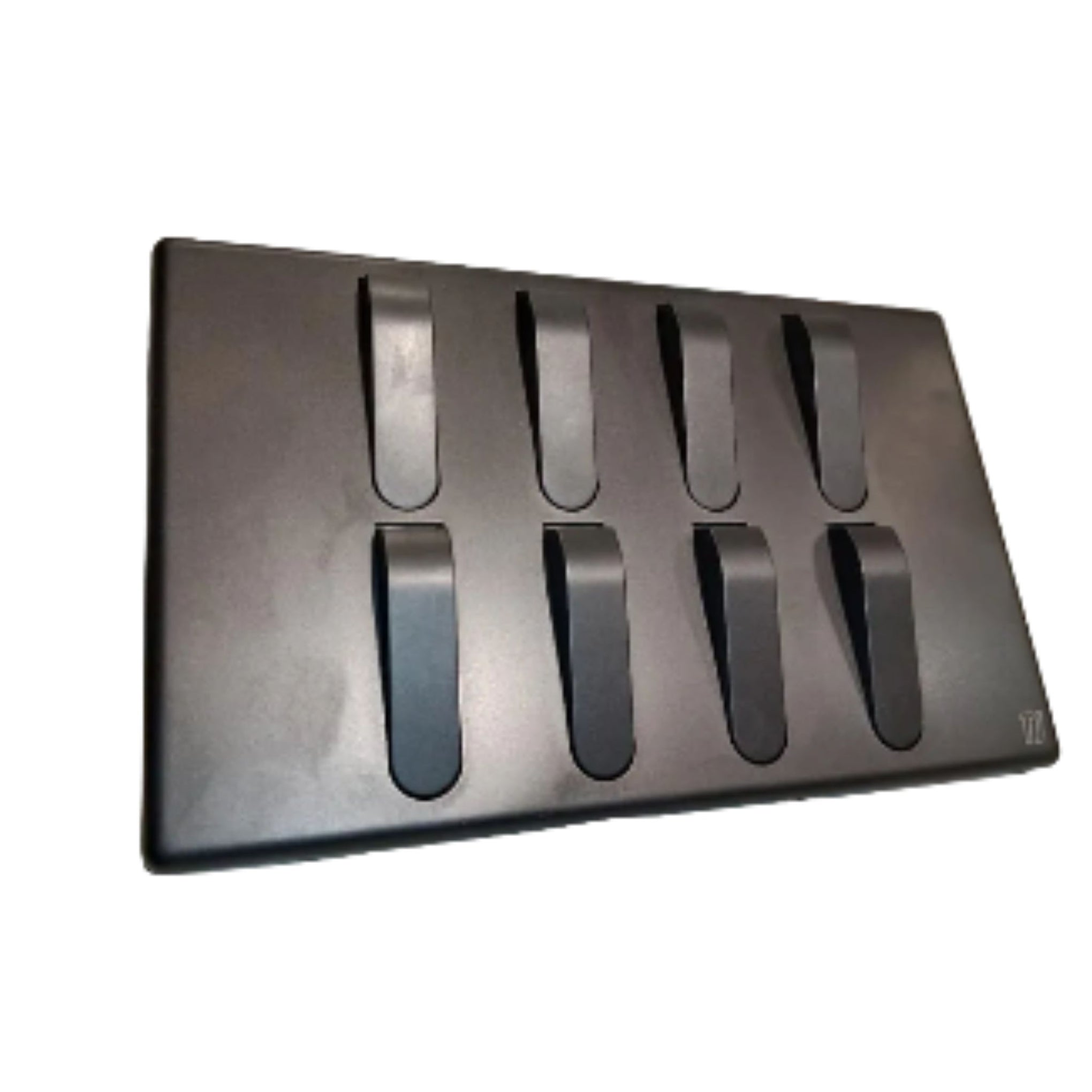 8 Gang 1 Way Switch - Black