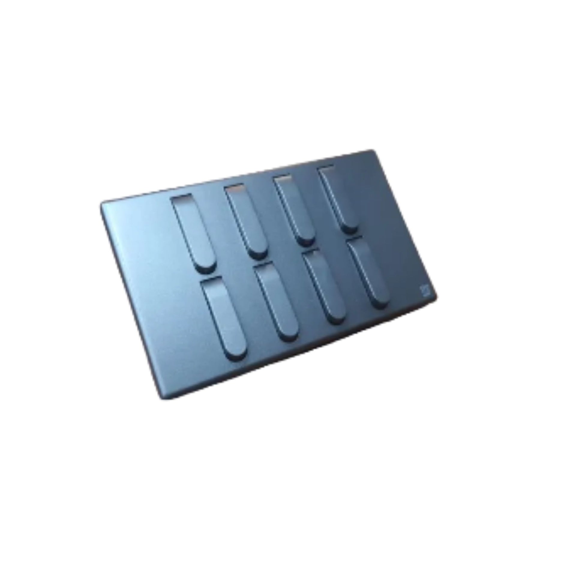 8 Gang 1 Way Switch - Grey