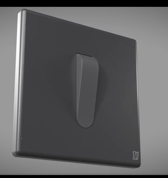 1 Gang 2 Way Switch - Grey