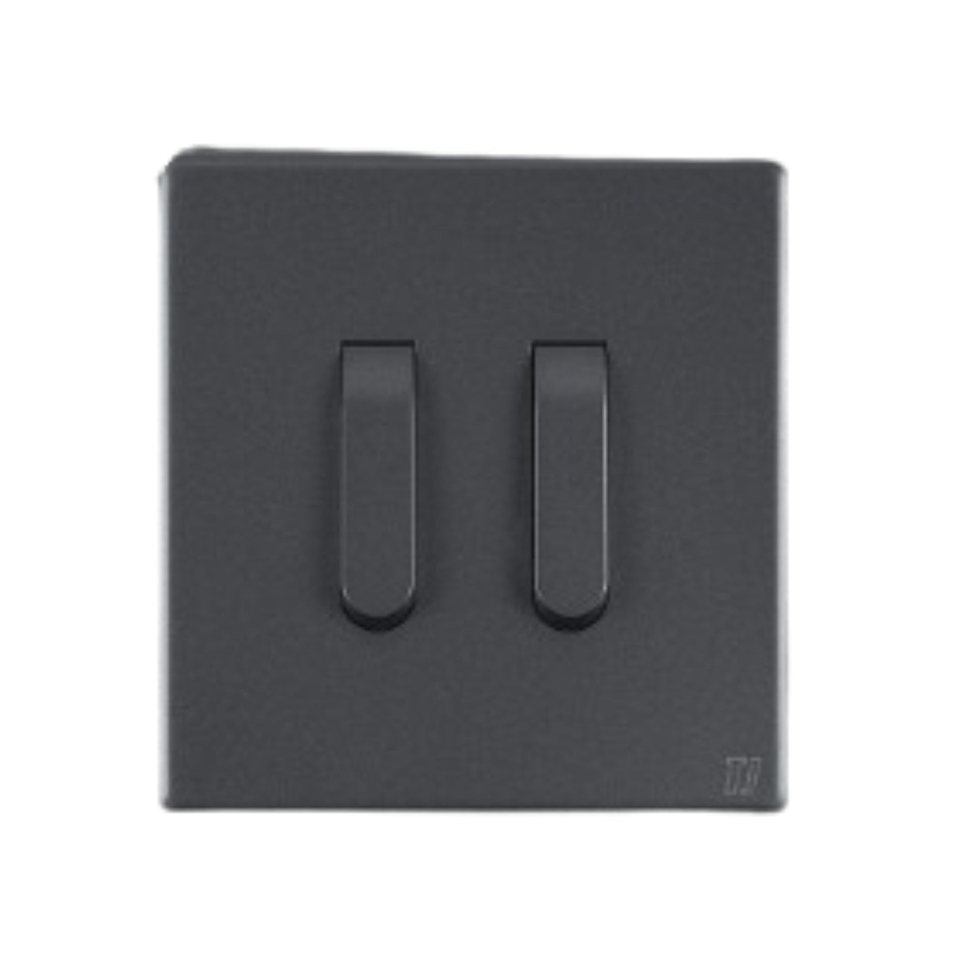 2 Gang 2 Way Switch - Grey