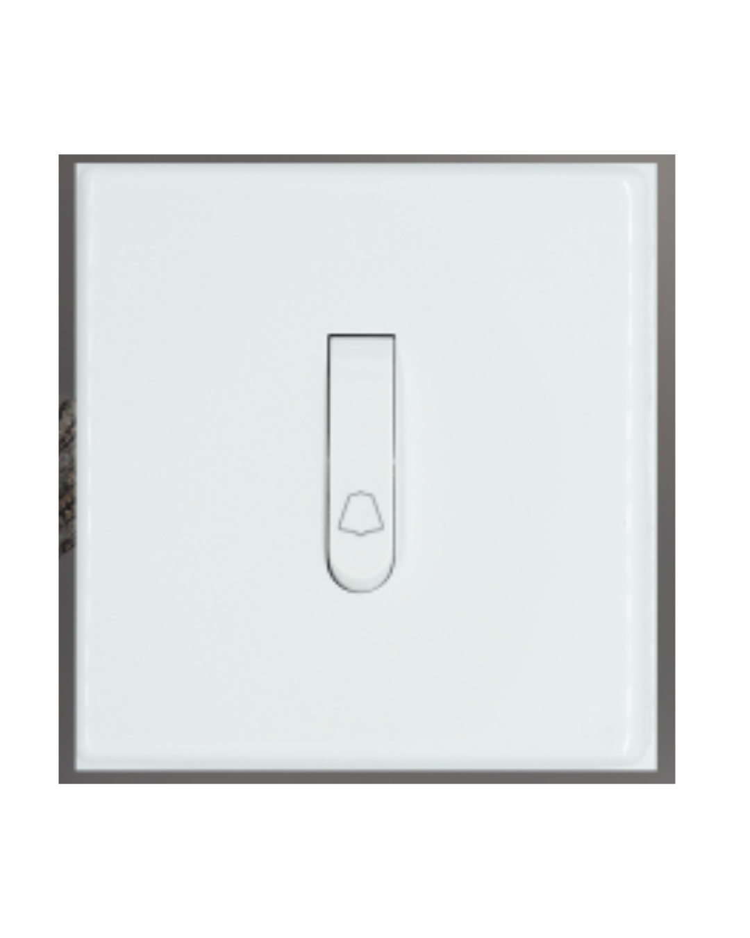 1 Gang Bell Press Switch - White