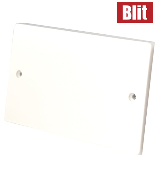 Blit Blank Plate white durable connection plate with screws for household and industrial use