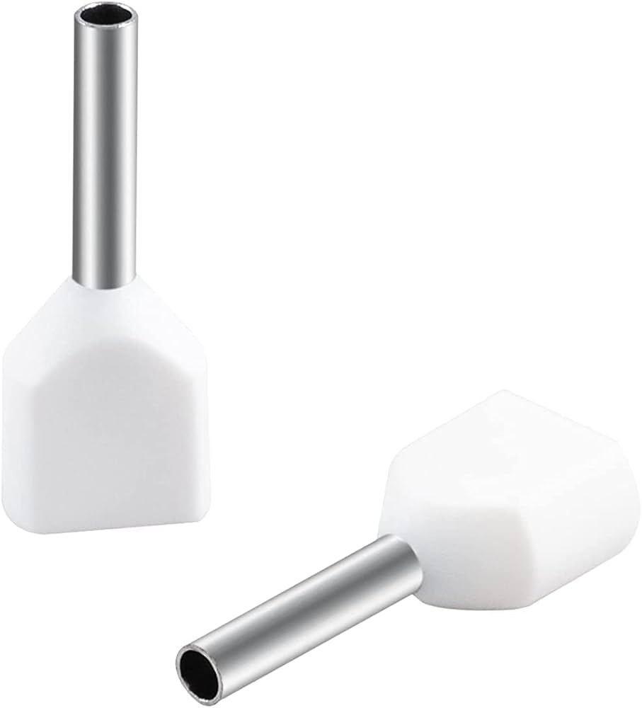 Blit Insulated Cordened Twin Terminals White - BTTE-0508