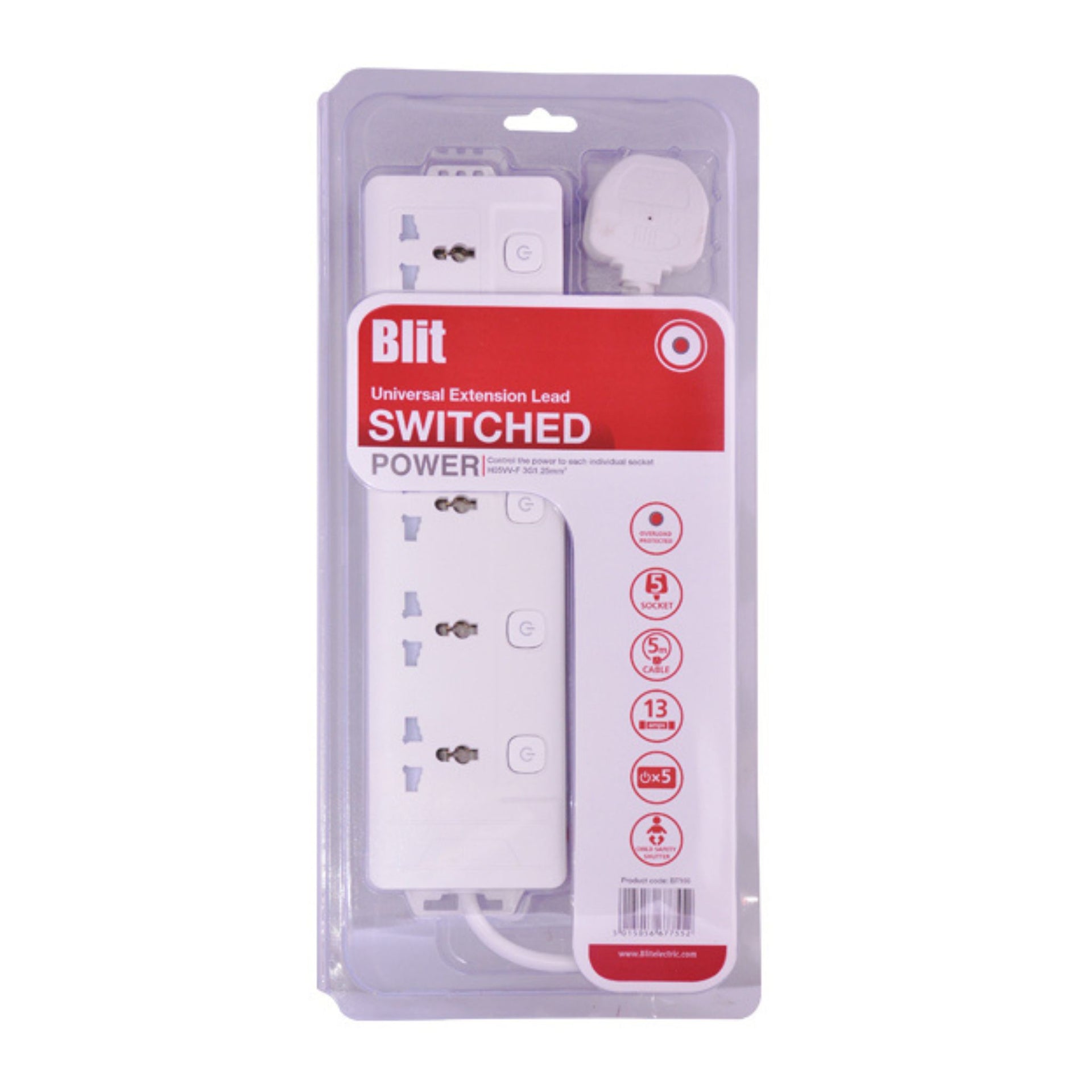 Extension Socket 3WX3MTR - Blit
