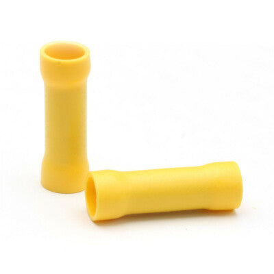 Blit insulated yellow butt connectors for 4.0-6.0mm wire range pack of 100 pcs