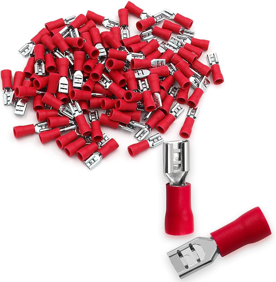 Blit Insulated Female Terminals Red - BTFDD1.25-187(8)