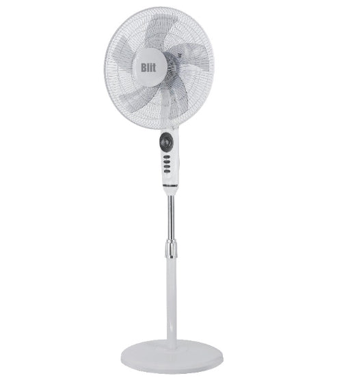 Stand Fan 16" White & Grey - Blit