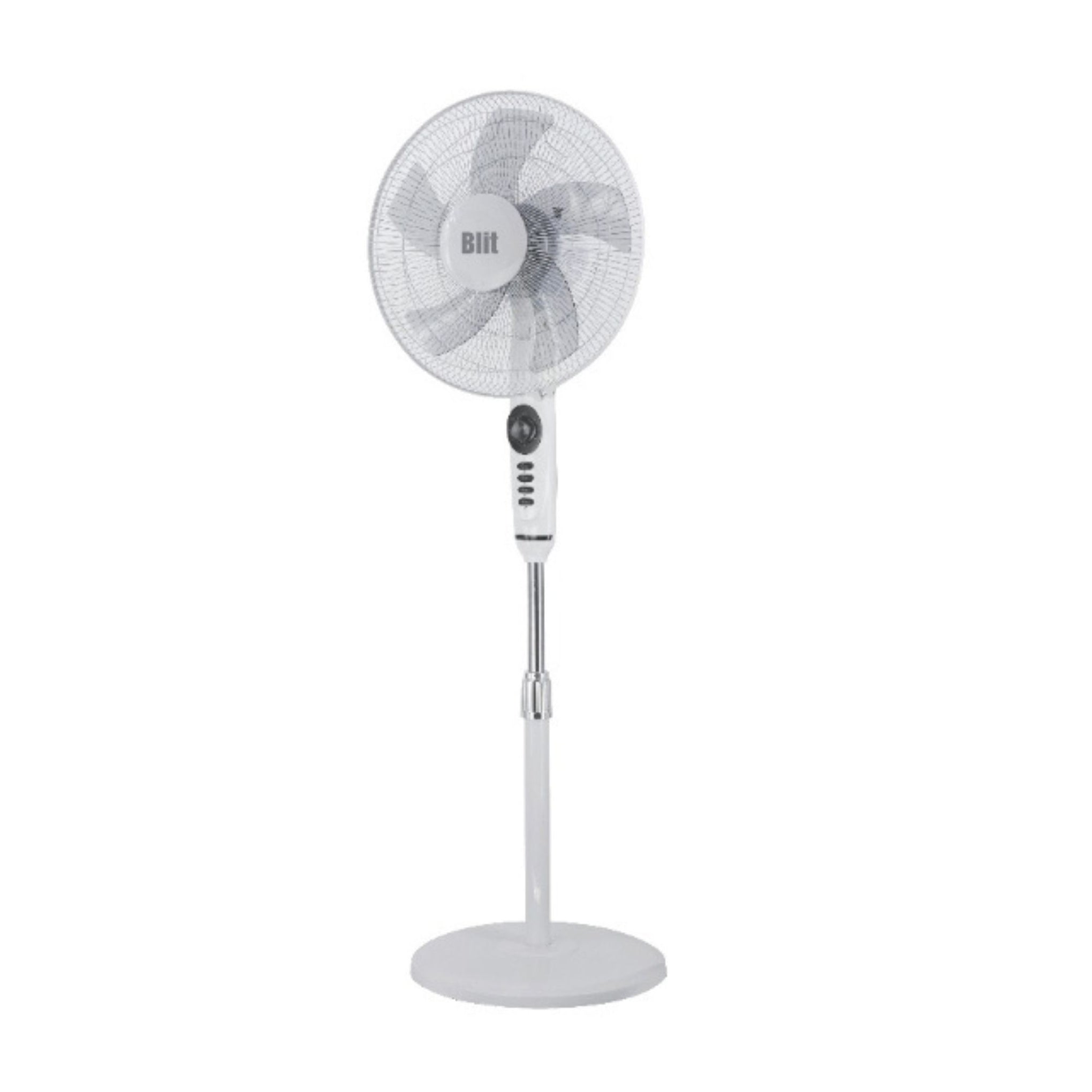 Stand Fan 16" White & Grey - Blit