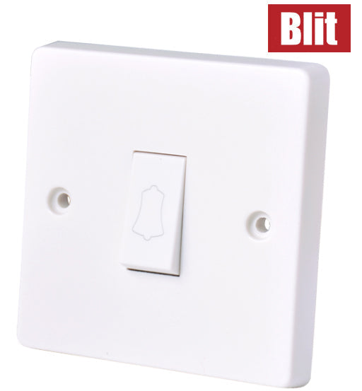 Blit Switch Bell 1G 10AMP white household bell switch made of high quality durable material