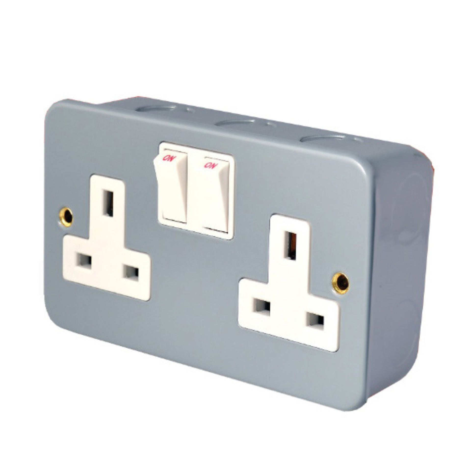 Blit Switch Socket 13Amp Double Metal Clad
