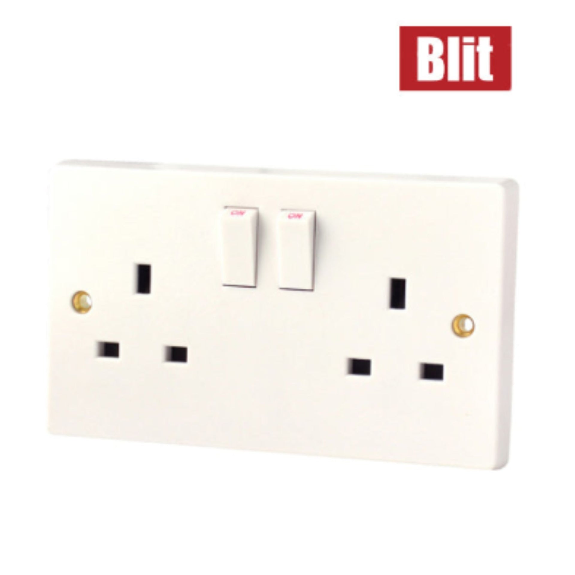 Blit Switch Socket 13AMP 250V Double