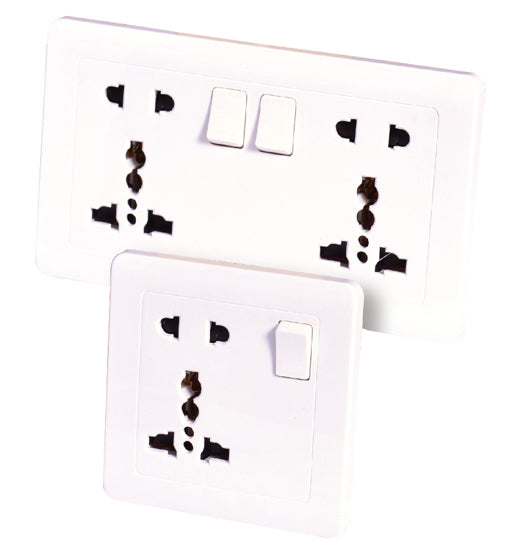 Universal switch socket 13A 5-pin with 1 gang switch high quality and durable