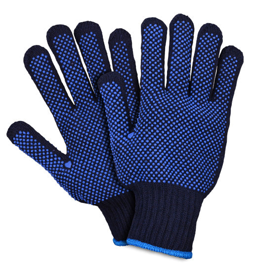 Hand Gloves Dotted Blue Double Side