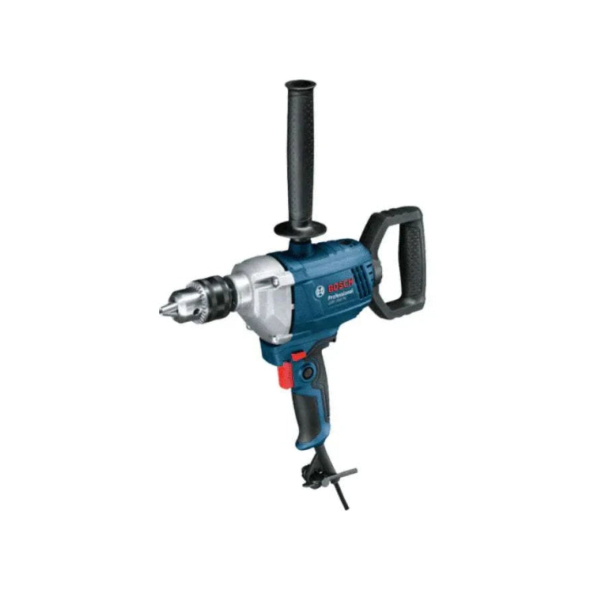 Bosch powerful mixing drill 850W 16mm GBM 1600 RE with auxiliary handle and durable gear construction