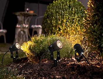 LED Lawn Spot Light Lamp Black 7W IP65 Waterproof Outdoor Garden Spotlight