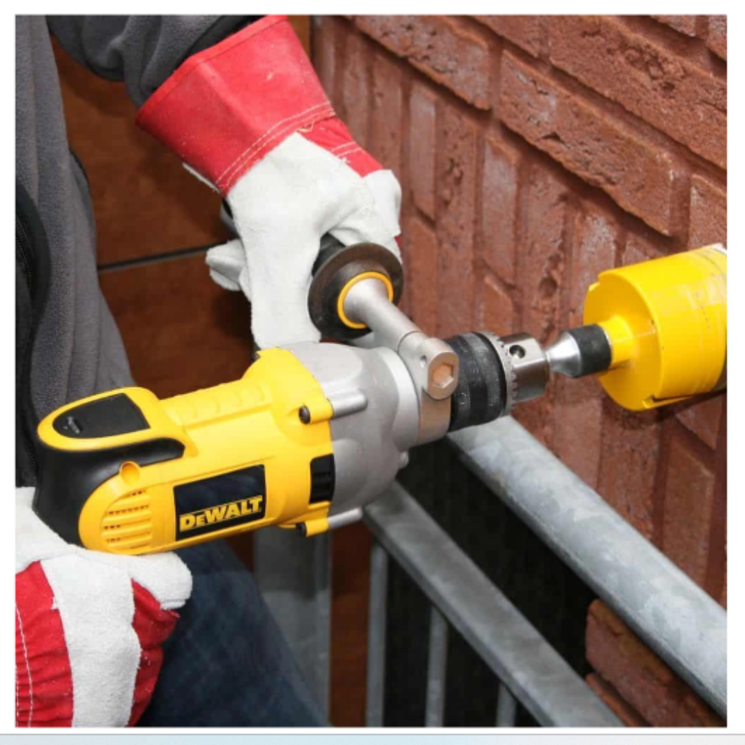 Dewalt D21570K-LX 110V Dry Diamond Drill 1300W, 16mm, 2-Speed, for Concrete and Masonry Drilling