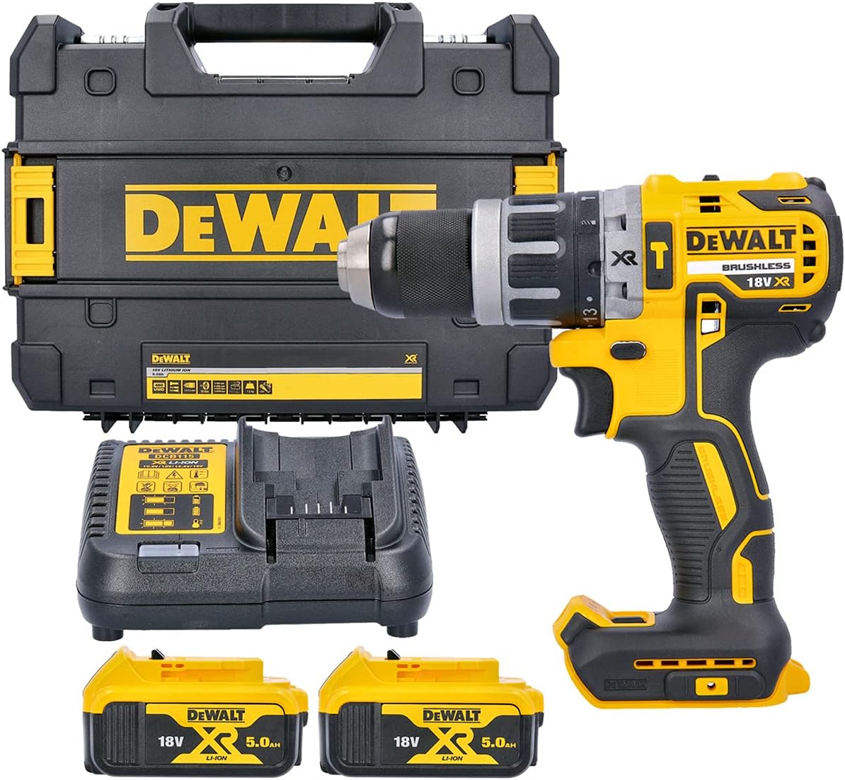 DEWALT DCD796P2-GB 18V 70Nm Brushless Hammer Drill Driver
