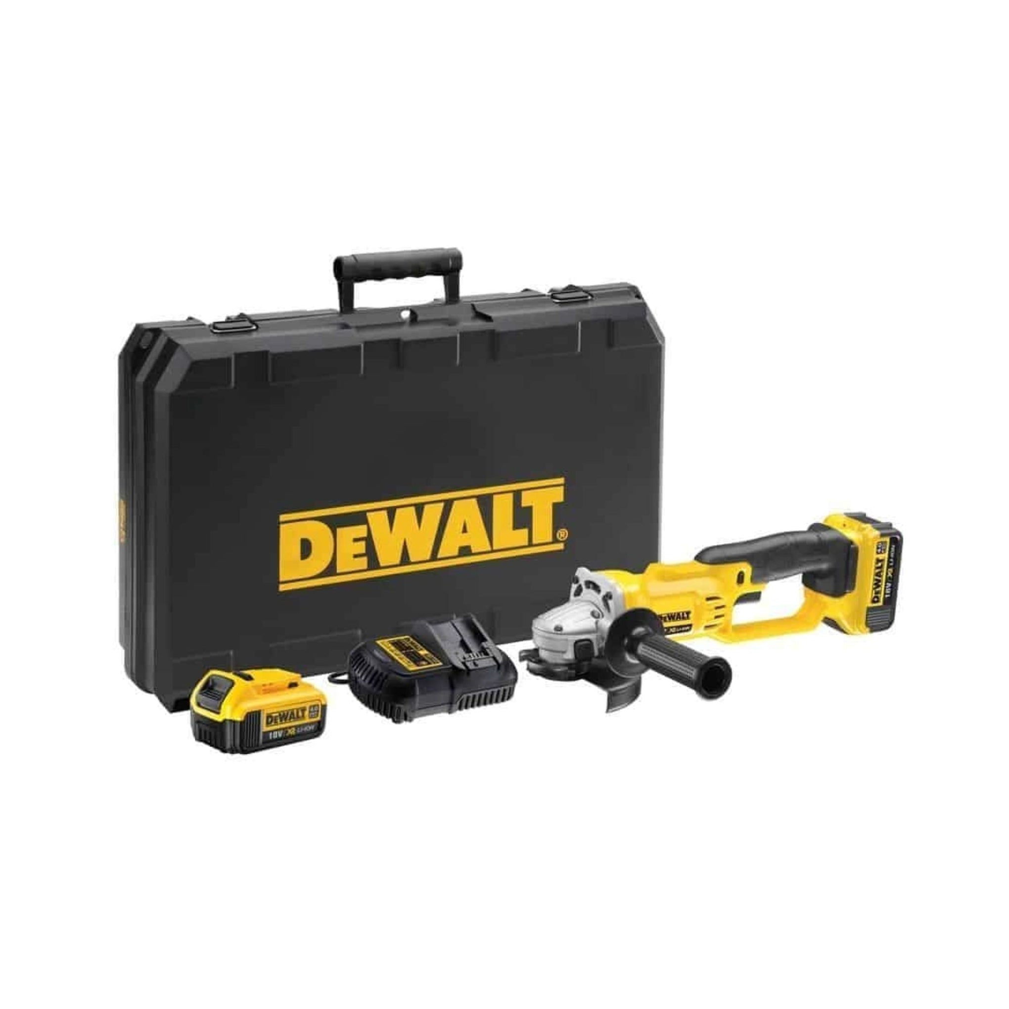 Dewalt DCG412M2-GB 18V 5 In. Cordless Angle Grinder (125mm)  with 2 x 4.0 Ah Li-Ion Batteries