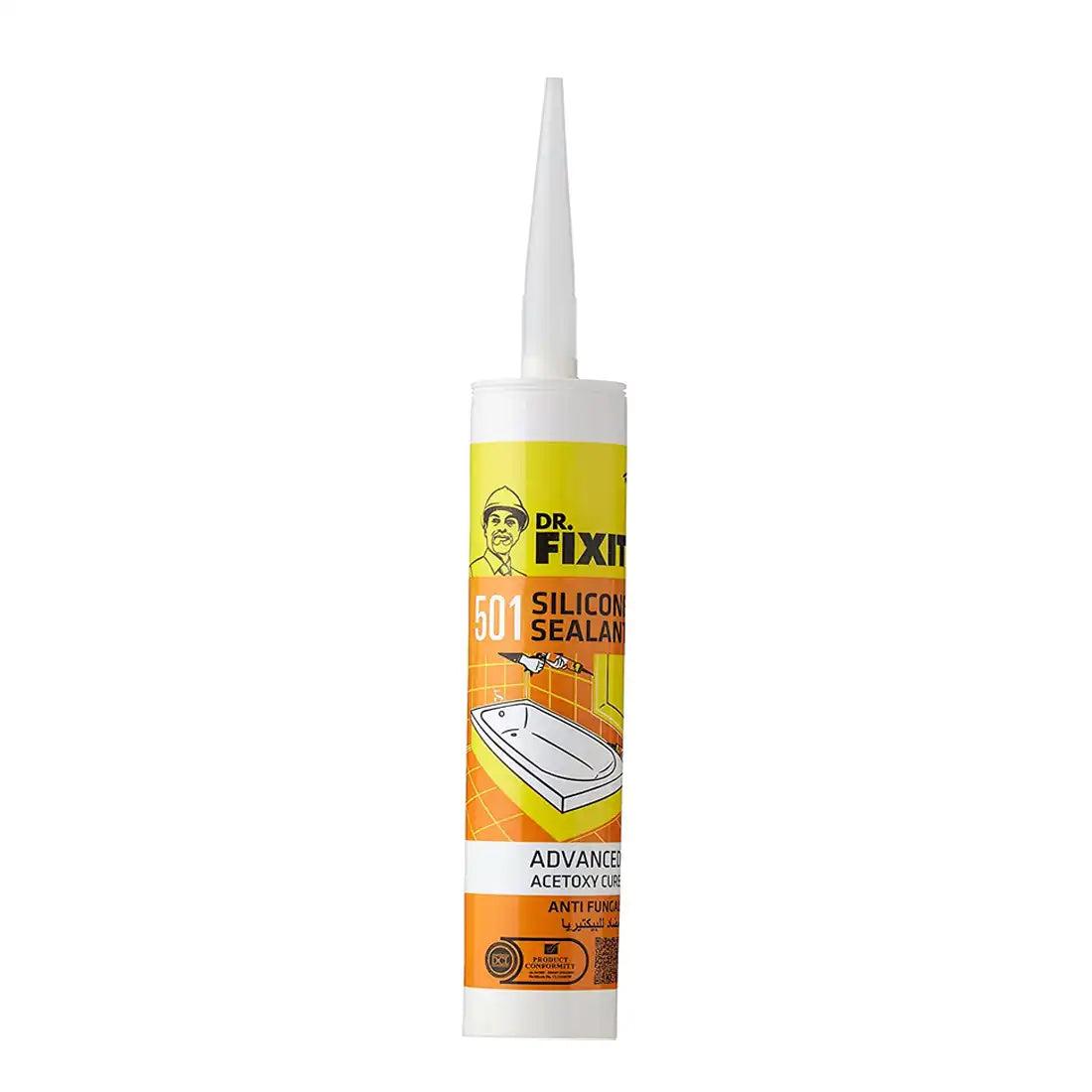 Dr. Fixit Feviseal 501 White Silicone Sealant (280 ml)