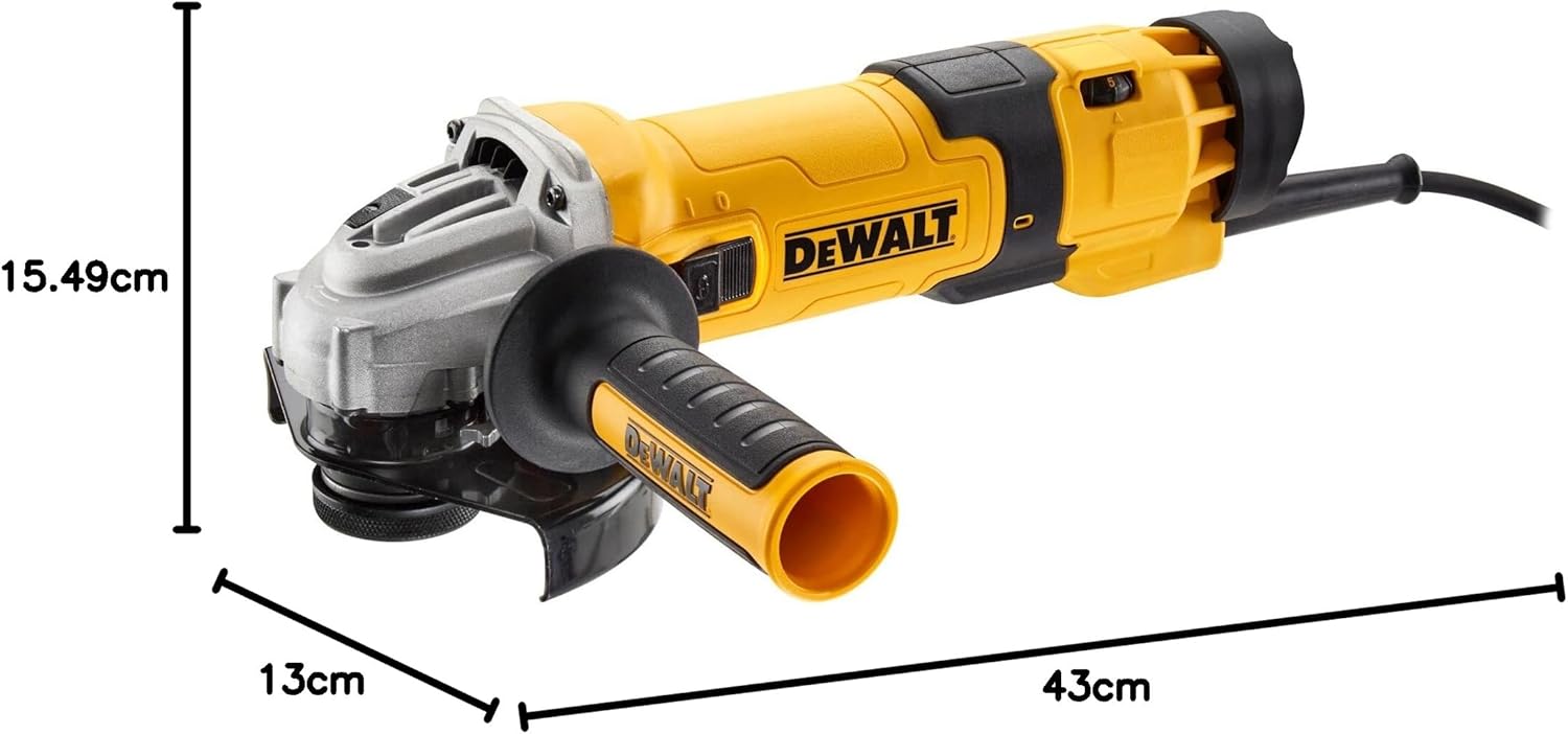 DWE4257-QS 125mm Slider Switch Variable Speed Angle Grinder 1500w