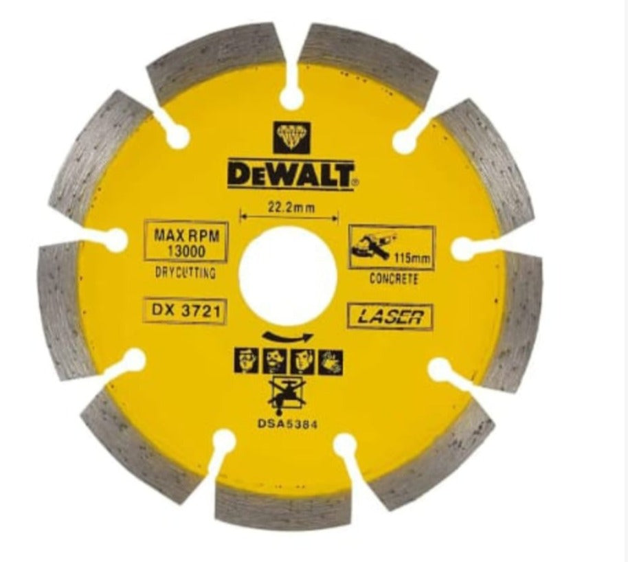 DEWALT DX3721 115mm Segmented Rim Concrete Cutting Disc