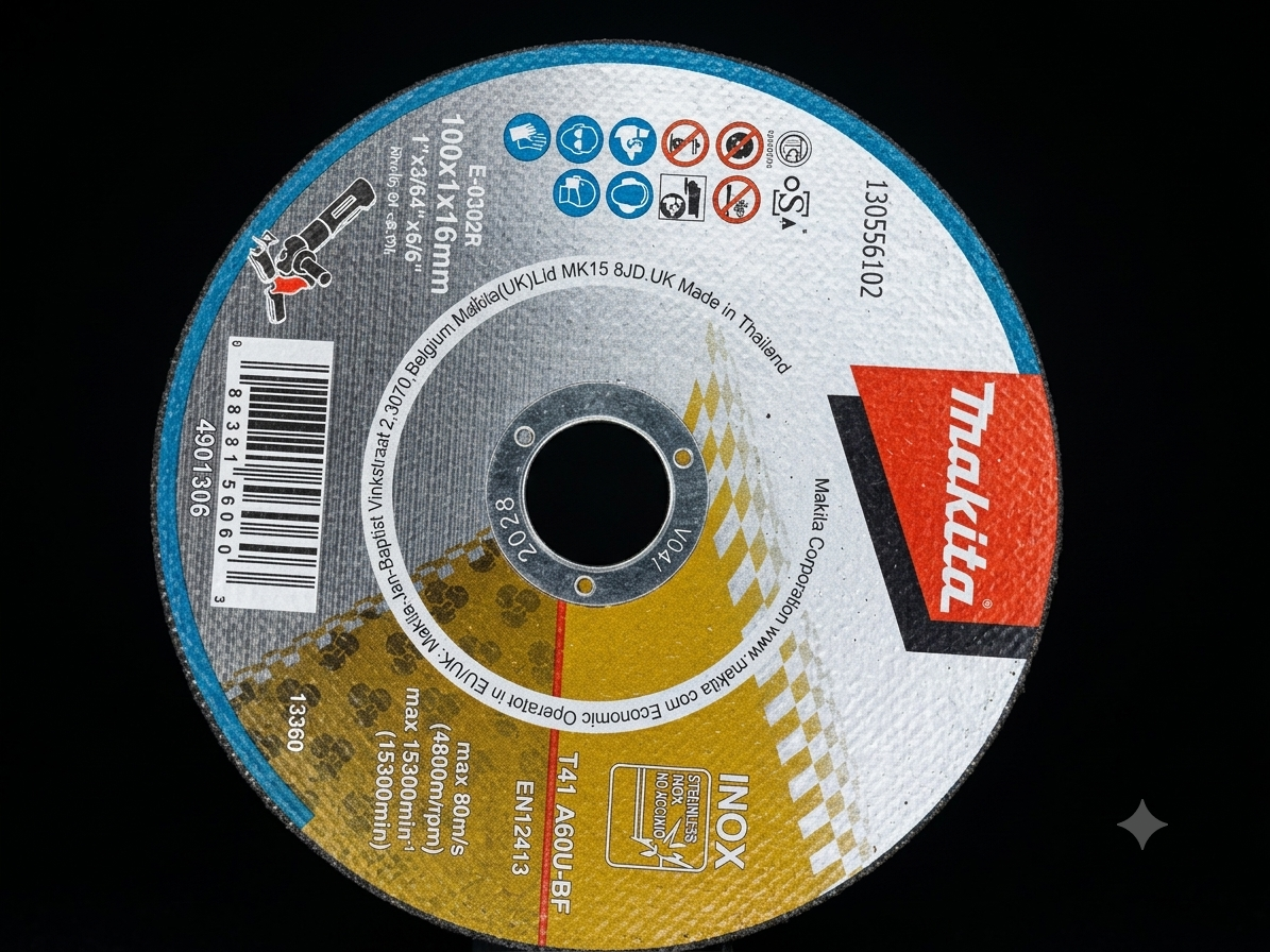 Makita E-03028 100mm x 1.0mm x 16mm A60U Cut-Off Wheel