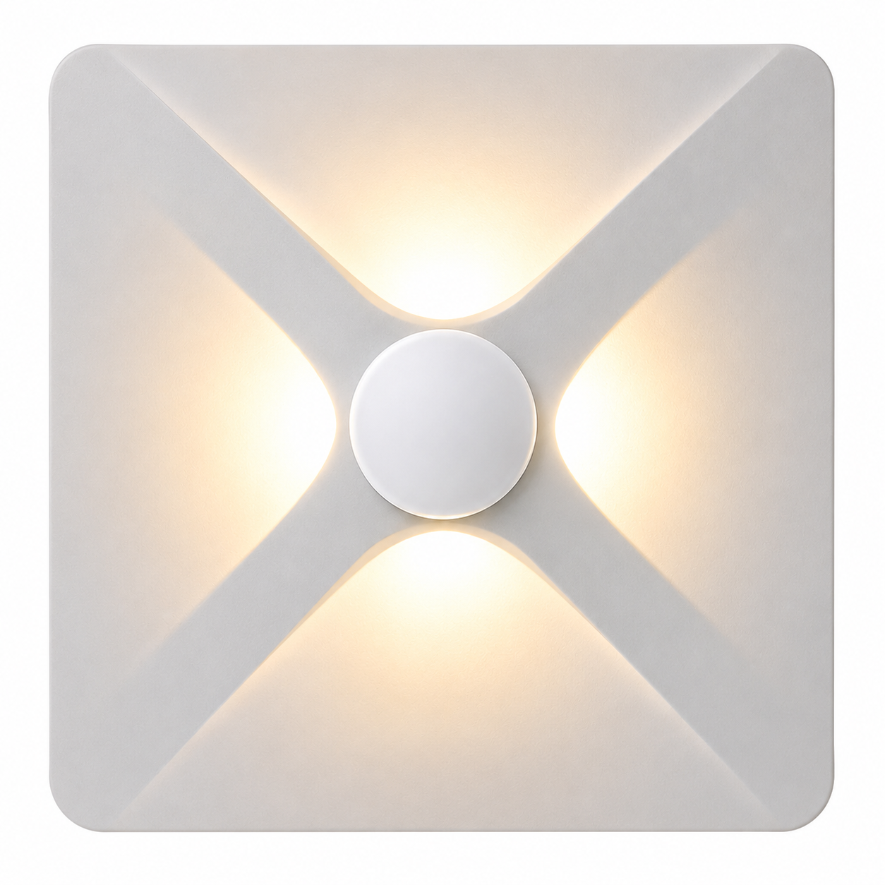 LED Wall Light – White & Black Body -ES035 12W (4W × 3W)
