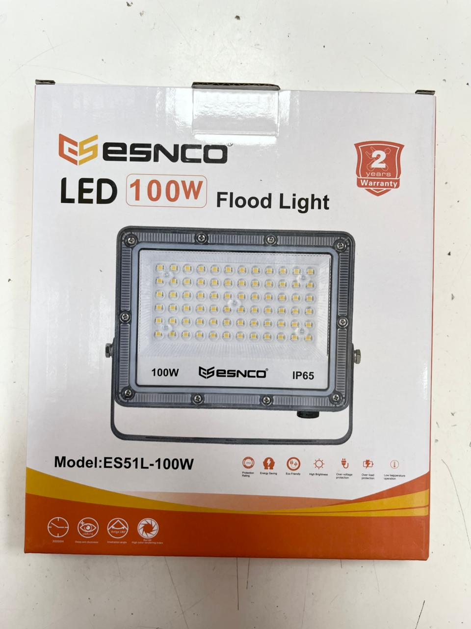 ESNCO FLOOD LIGHT 100W WHITE