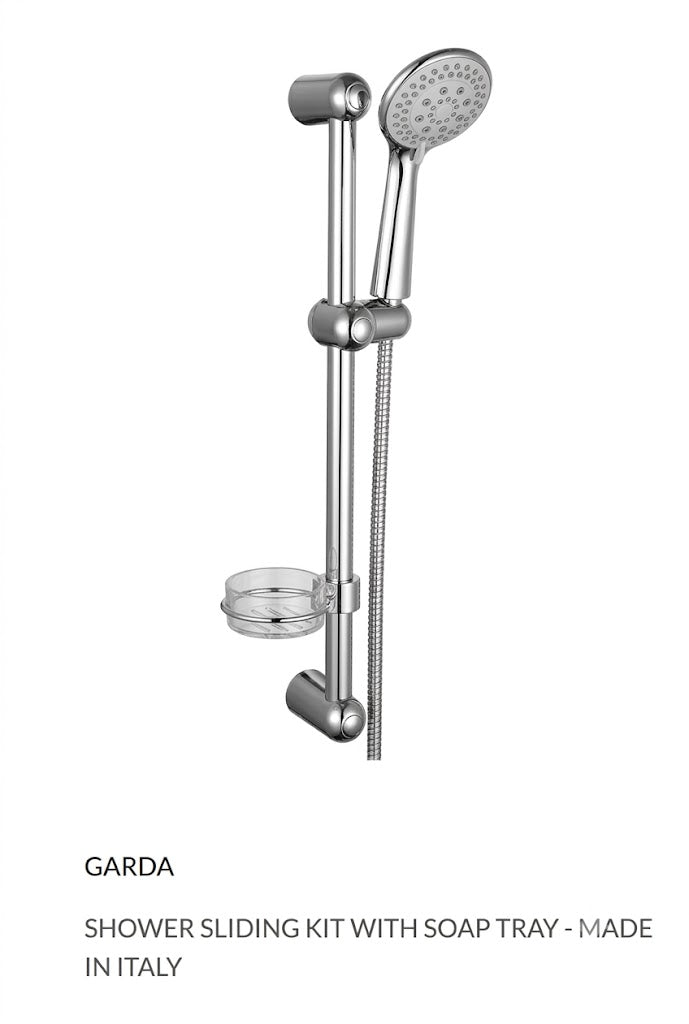 Garda Shower Sliding Kit with Soap Tray