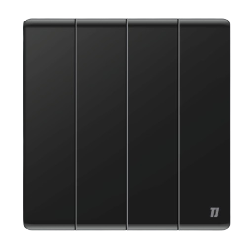 4 Gang 2 Way Switch - Black