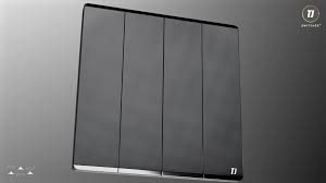 4 Gang 2 Way Switch - Grey