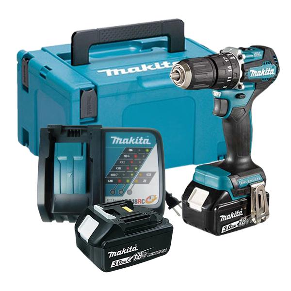 Makita DHP487RF1J – 18V Cordless Hammer Driver Drill (40Nm)