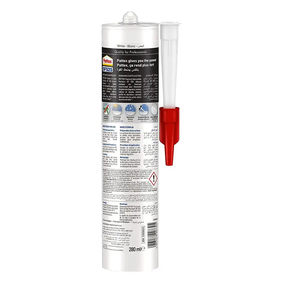 Pattex Kitchen & Bath SF525 WHITE 280ML