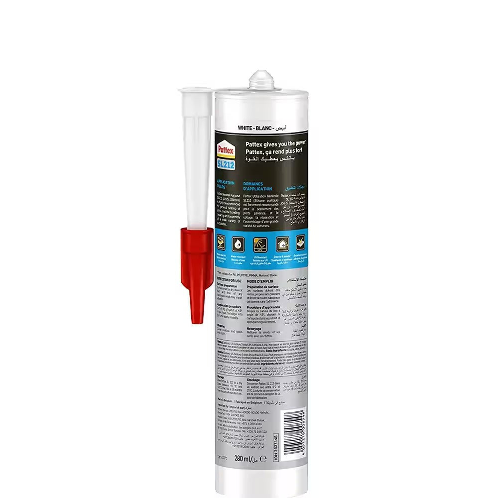 Pattex Acetic Silicone GP SL212 280ml