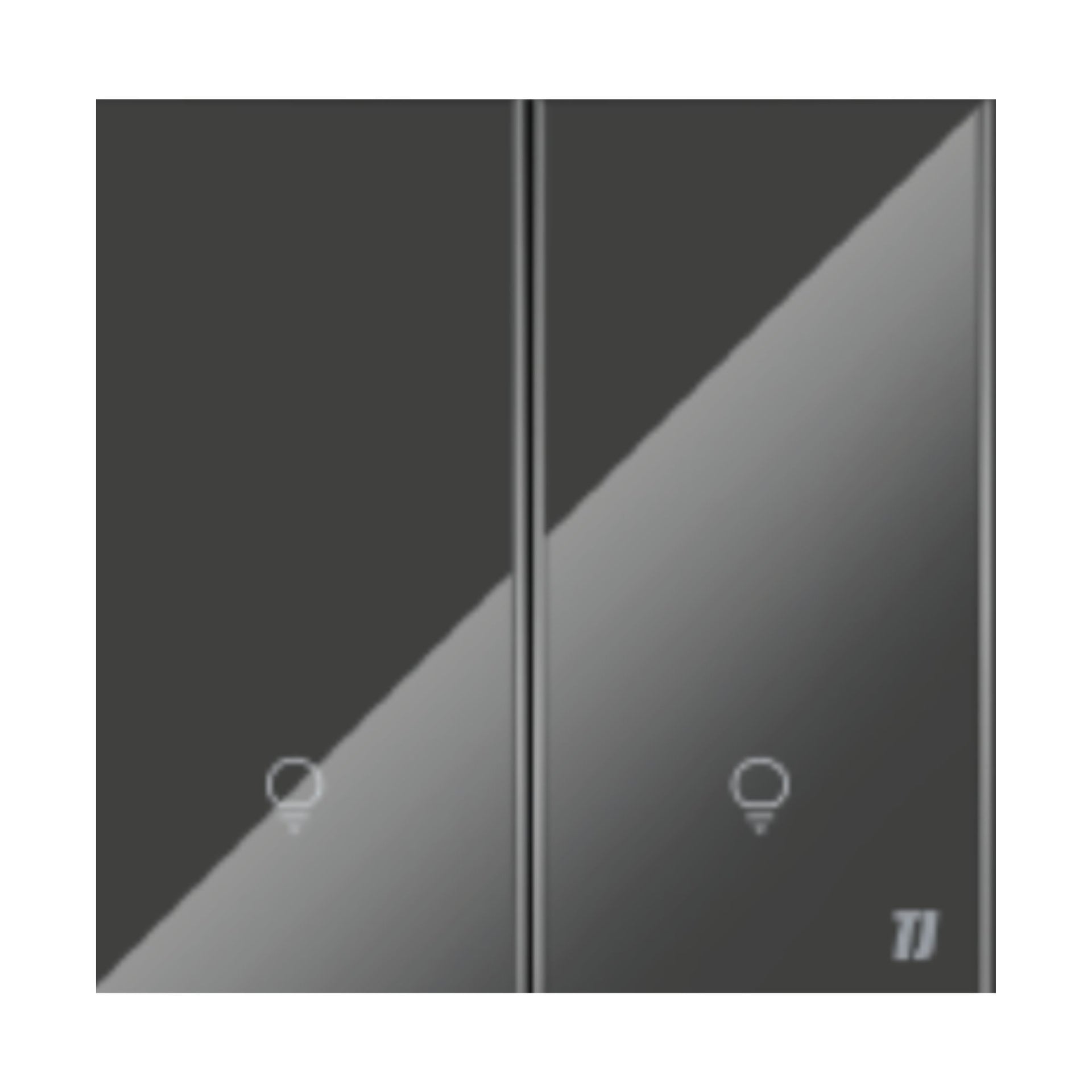 Smart 2 Gang Switch - Grey