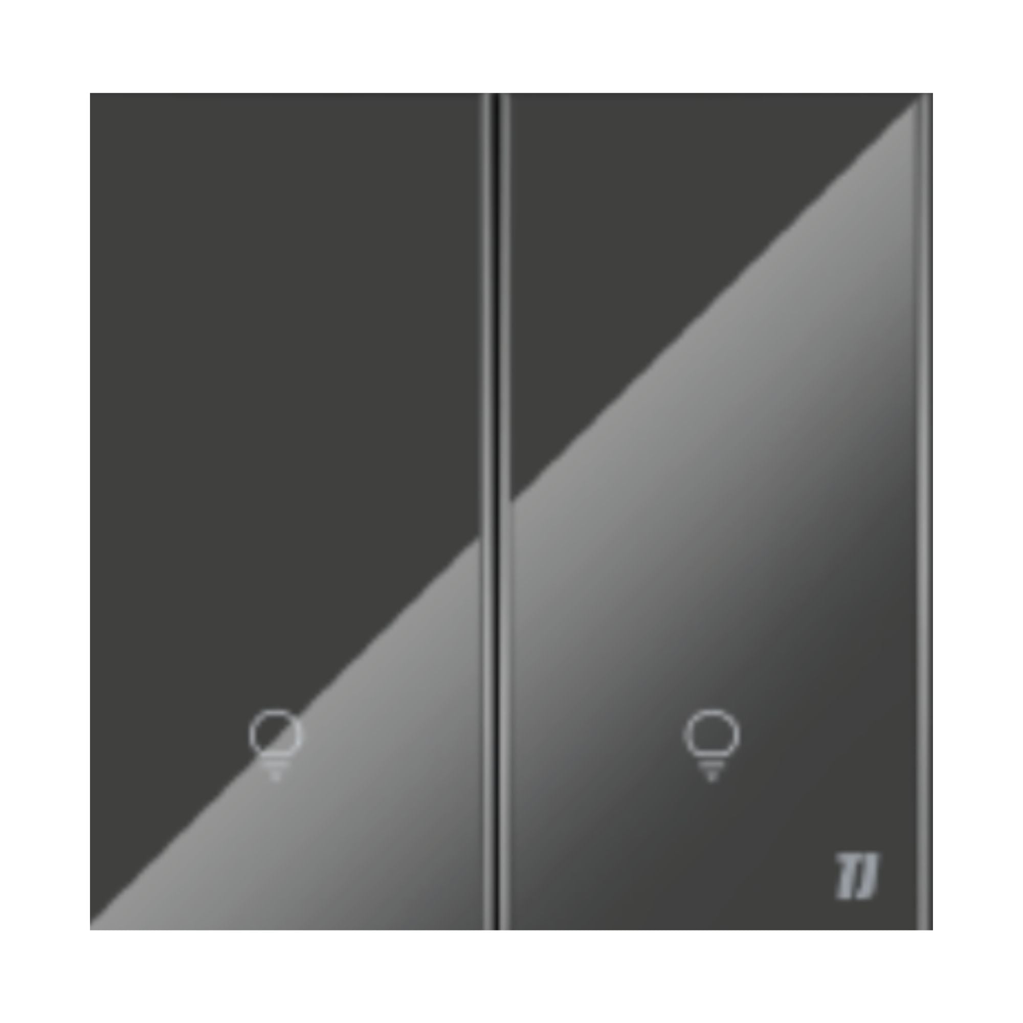 Smart 2 Gang Switch - Grey