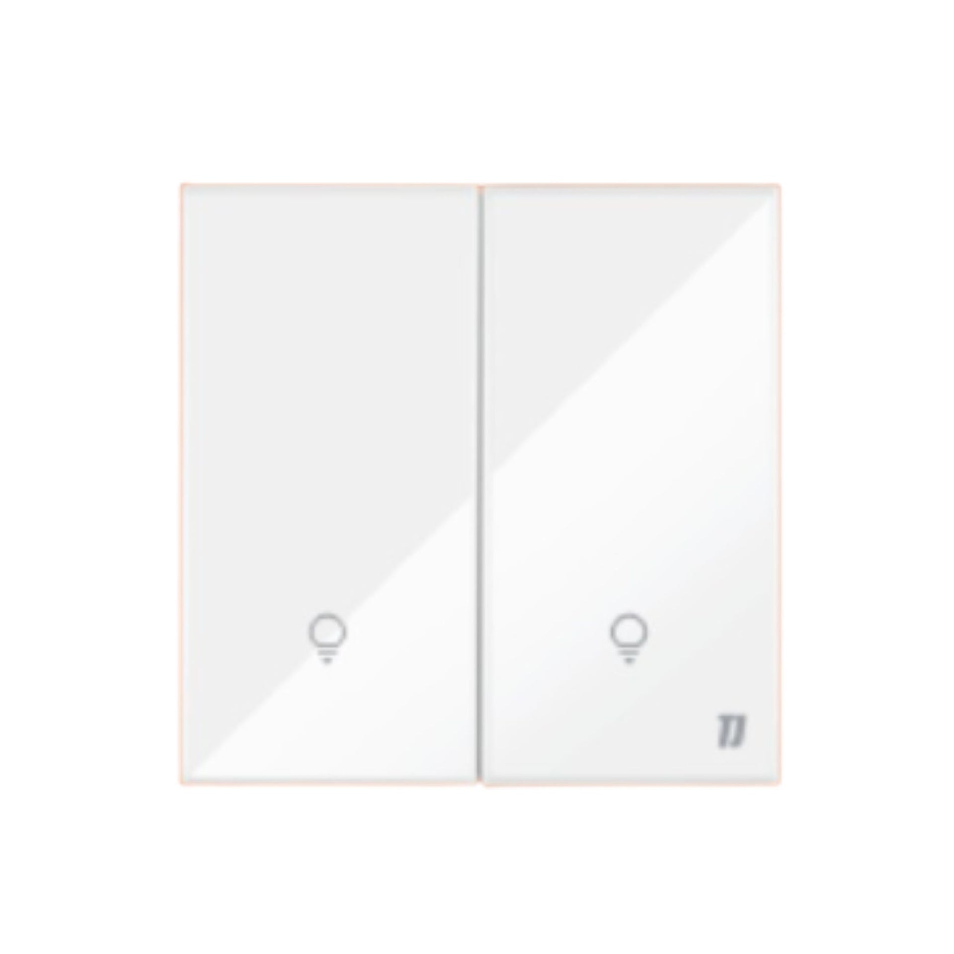 Smart 2 Gang Switch - White