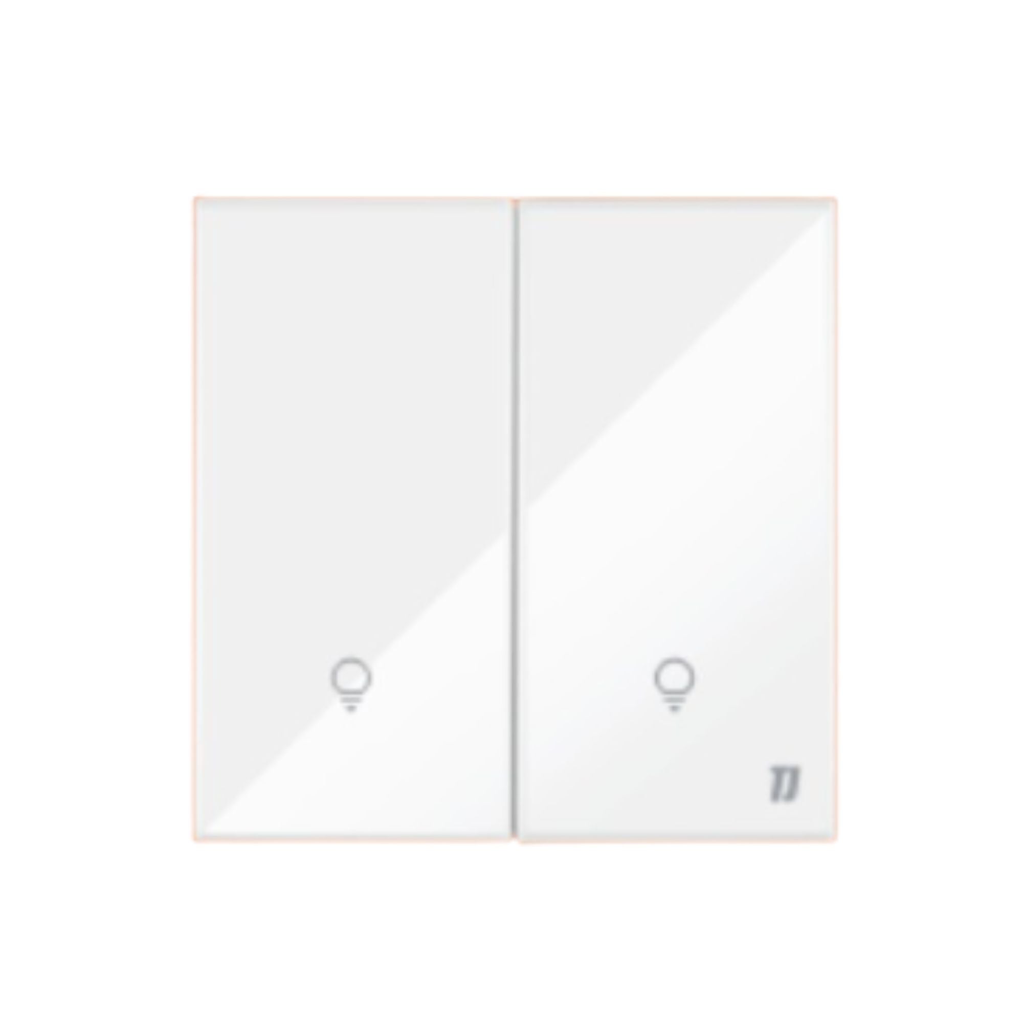 Smart 2 Gang Switch - White