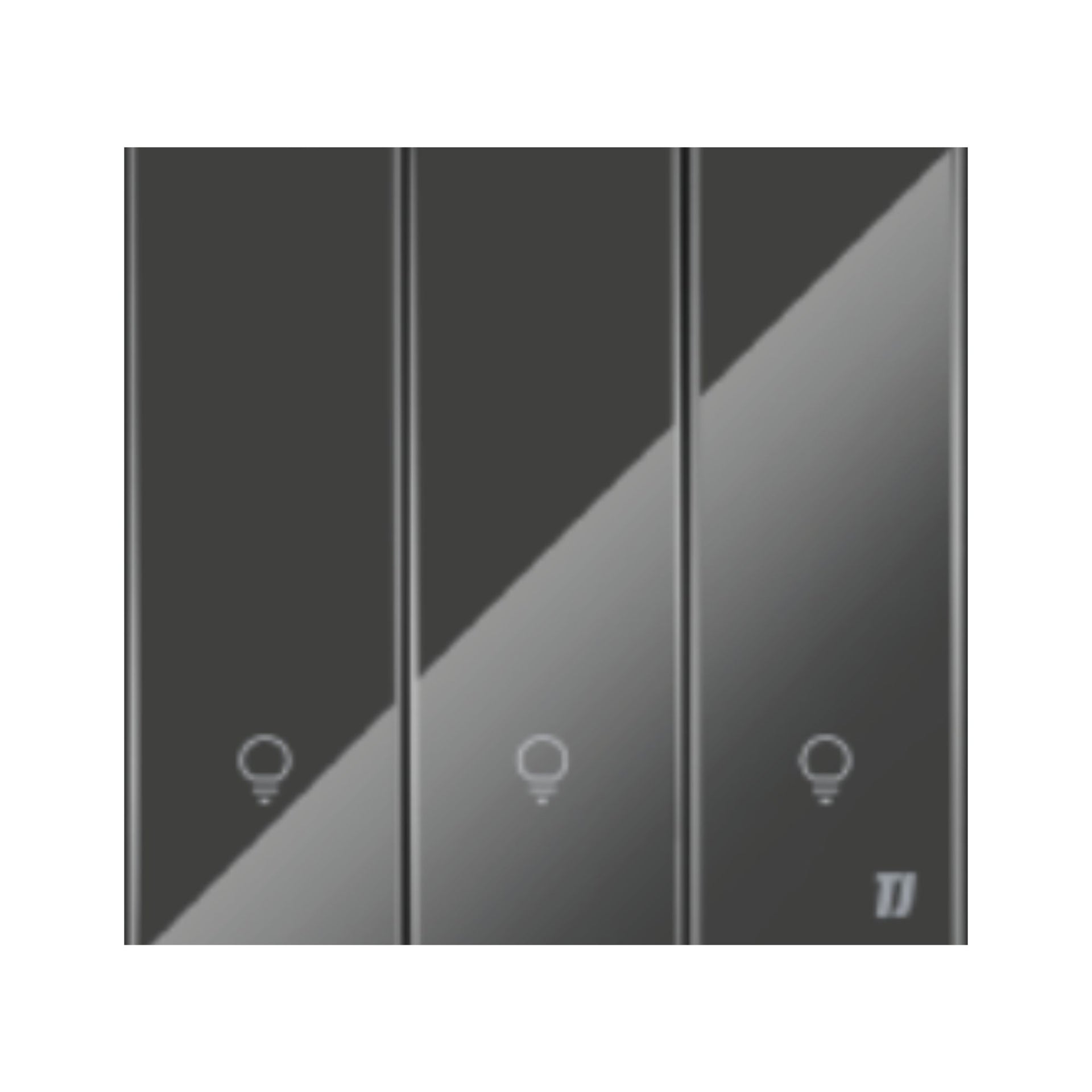 Smart 3 Gang Switch - Grey