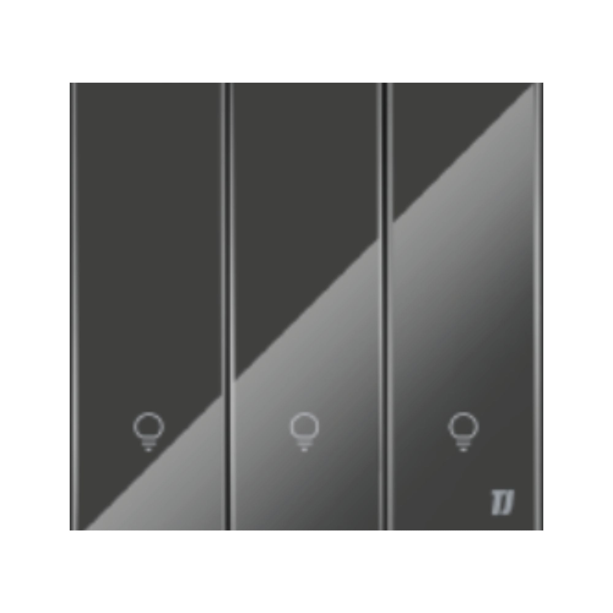 Smart 3 Gang Switch - Grey