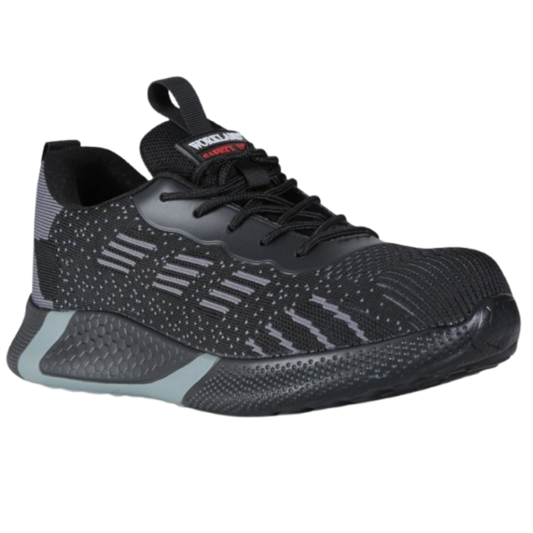 QNO Low Ankle Protective Footwear Non-Metal -Black/Grey