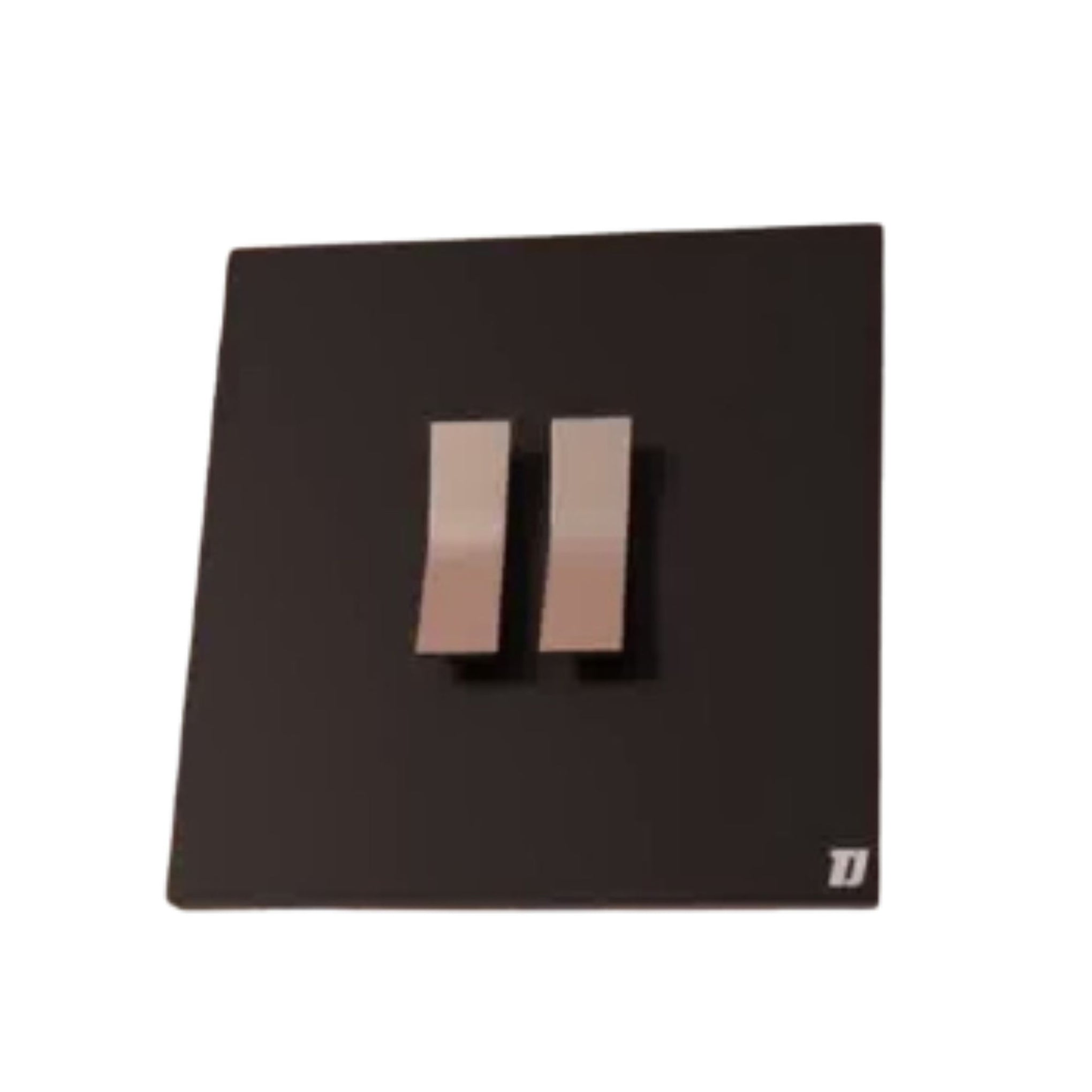 2 Gang 2 Way Switch - Black