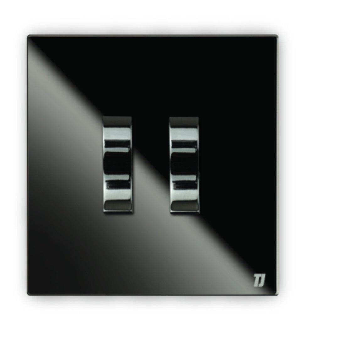 2 Gang 2 Way Switch - Chrome