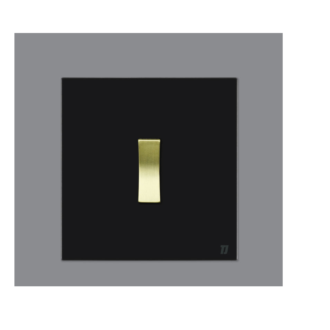 1 Gang Bell Press Switch - Mate Black