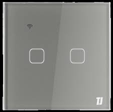 2 Gang 1 Way Smart Switch -Grey