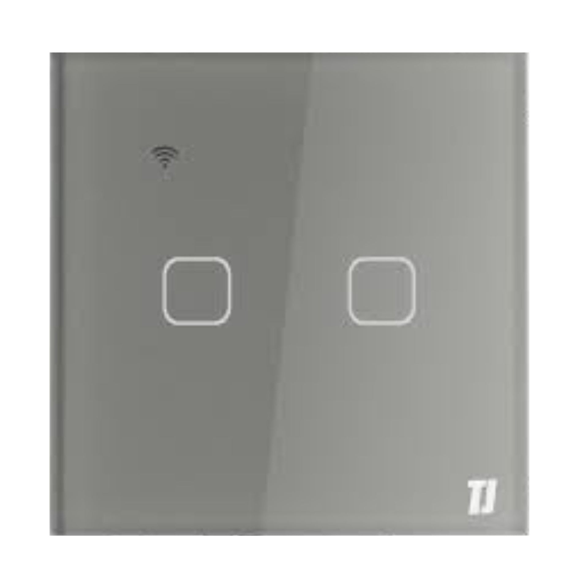 2 Gang 1 Way Smart Switch -Grey