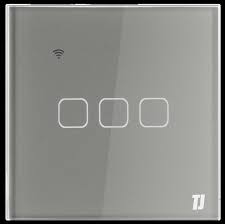 3 Gang 1 Way Smart Switch - Grey